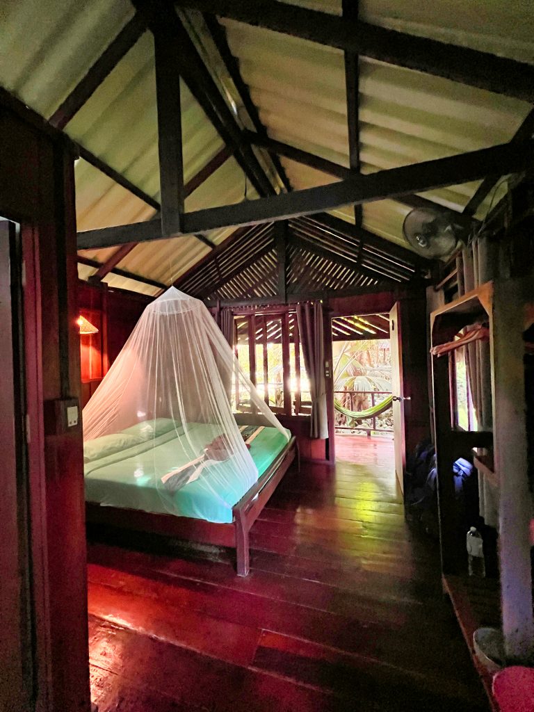 Bungalow at the accommodation Riverside Cottages in Khao Sok National Park, Thailand.