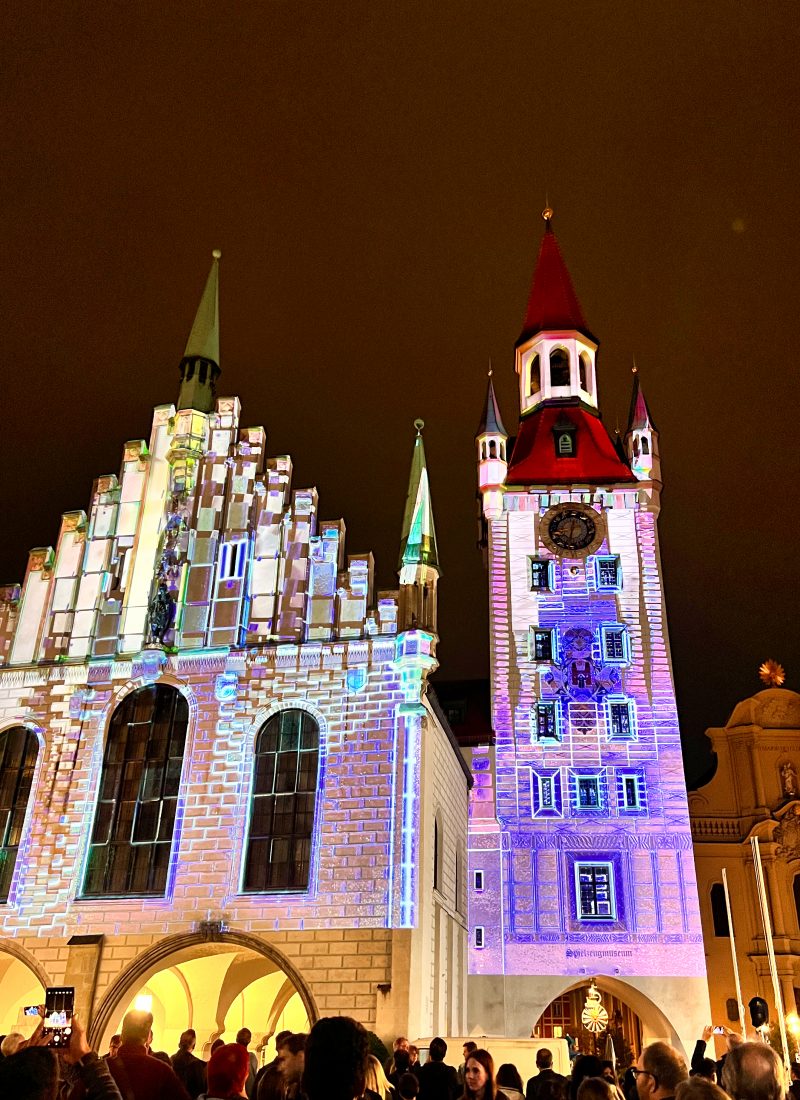 Old Town Hall at Marienplatz in Munich city center at night — a must-visit landmark and central stop on any Munich travel itinerary.