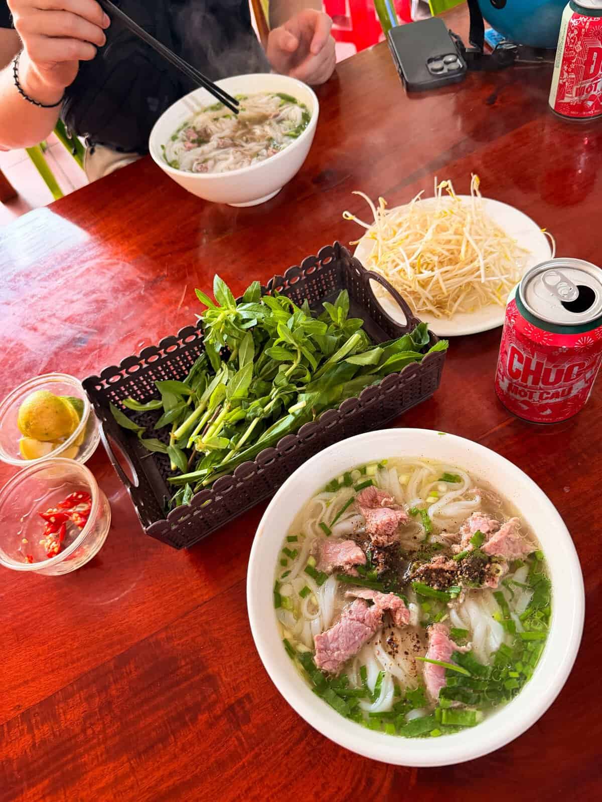 Cơm Phở Bảo Yến, our favourite place to eat Pho on Con Dao